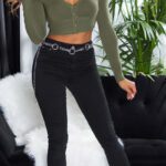 Jean femme taille haute basique
