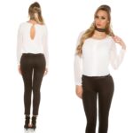 Combinaison femme chic CHLOE couleur blanc