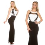 Robe longue brodée femme fashion SHANIA
