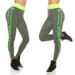 Leggings sportswear SAMIRA couleur jaune