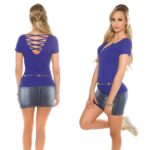 Top femme fashion avec zip ANNE