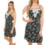 Robe courte légère femme tendance JOELLE couleur noir