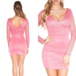 Robe femme sexy new collection Elana couleur saumon