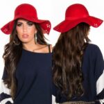 Chapeau tendance ALYA couleur rouge