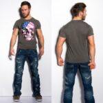 T-shirt Homme imprimé COME couleur anthracite