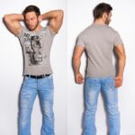 T-shirt Homme fashion JONAS couleur gris
