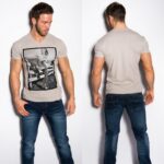 T-shirt Homme fashion LINO couleur taupe