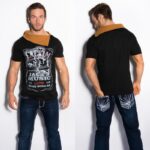 T-shirt Homme col fashion ELIE couleur noir