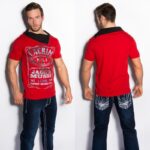 T-shirt Homme col fashion ELIE couleur rouge