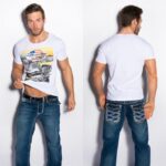T-shirt Homme imprimé fashion AYMERIC couleur blanc