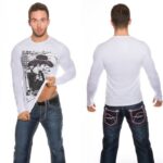 Tee shirt Homme manche longue MARCO couleur blanc