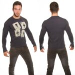 Tee shirt Homme manche longue ADAN couleur gris foncé