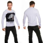 Tee shirt Homme manche longue RYAN couleur blanc