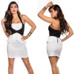 Robe dos nu tendance KLARA couleur blanc