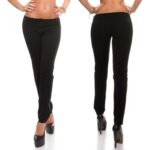 Pantalon skinny femme MARIE couleur noir