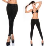 Jeggings femme fashion LOLA couleur noir