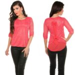 Top femme fashion ELENA couleur corail