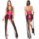 Ensemble gogo fashion sexy CELENA couleur fushia