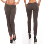 Pantalon skinny femme MARIE couleur cappuccino