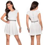 Robe manches courts LOLA couleur blanc