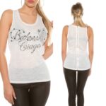 Débardeur fashion sexy CLOE couleur blanc