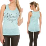Débardeur fashion sexy CLOE couleur menthe