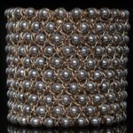 Elegant bracelet perles pour femme MARGAUX couleur gris