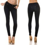 Jeggings femme tendance effet jeans MARIE couleur bleu
