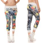 Pantalon femme imprimé DANA couleur blanc