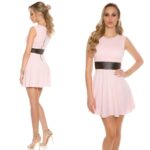 Robe tendance CLAIRE couleur abricot