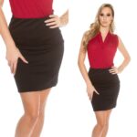 Jupe femme sexy et tendance SABRINA couleur noir