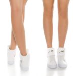 Sneakers femme à scratch velcro TEONA couleur blanc