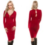 Robe longue fashion MÉLINA coueur rouge