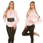 Chemisier sexy KALLY couleur rose