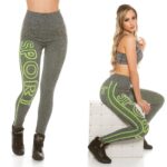 Leggings sportswear MAYA couleur jaune