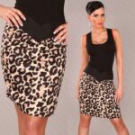 Jupe femme tendance sexy couleur leopard
