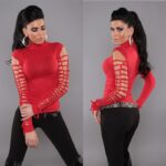 Top femme sexy new collection couleur rouge