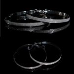 elegant boucle creoles pour femme de couleur argent