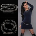 Sexy ceinture chaîne femme NEW FASHION couleur argent