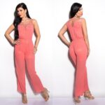 Combinaison sexy femme fashion EVA couleur Corail