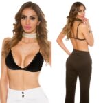 Brassière femme sexy en dentelle SABRINA couleur noir
