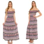 Robe longue été fashion PHILIPPINE couleur mauve