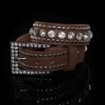 Bracelet avec strass MAIA couleur caramel