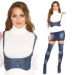 Ceinture corset femme fashion MADIE couleur bleu foncé