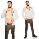 Veste homme avec laine et cachemire THEO couleur gris