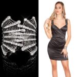 Bracelet sexy avec strass MARIE couleur argent