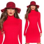 Chapeau d'été imprimé léopard VICTORINE couleur rouge