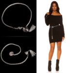 Ceinture femme fashion EDEN couleur Argent