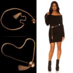 Ceinture femme fashion EDEN couleur or