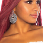 Boucles d'oreilles pendantes SAMIRA couleur Argent